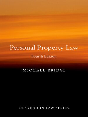 cover image of Personal Property Law